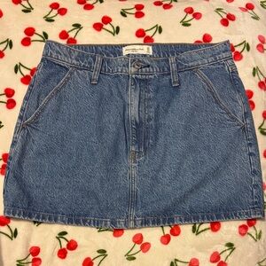 Abercrombie High Rise Denim Skirt
